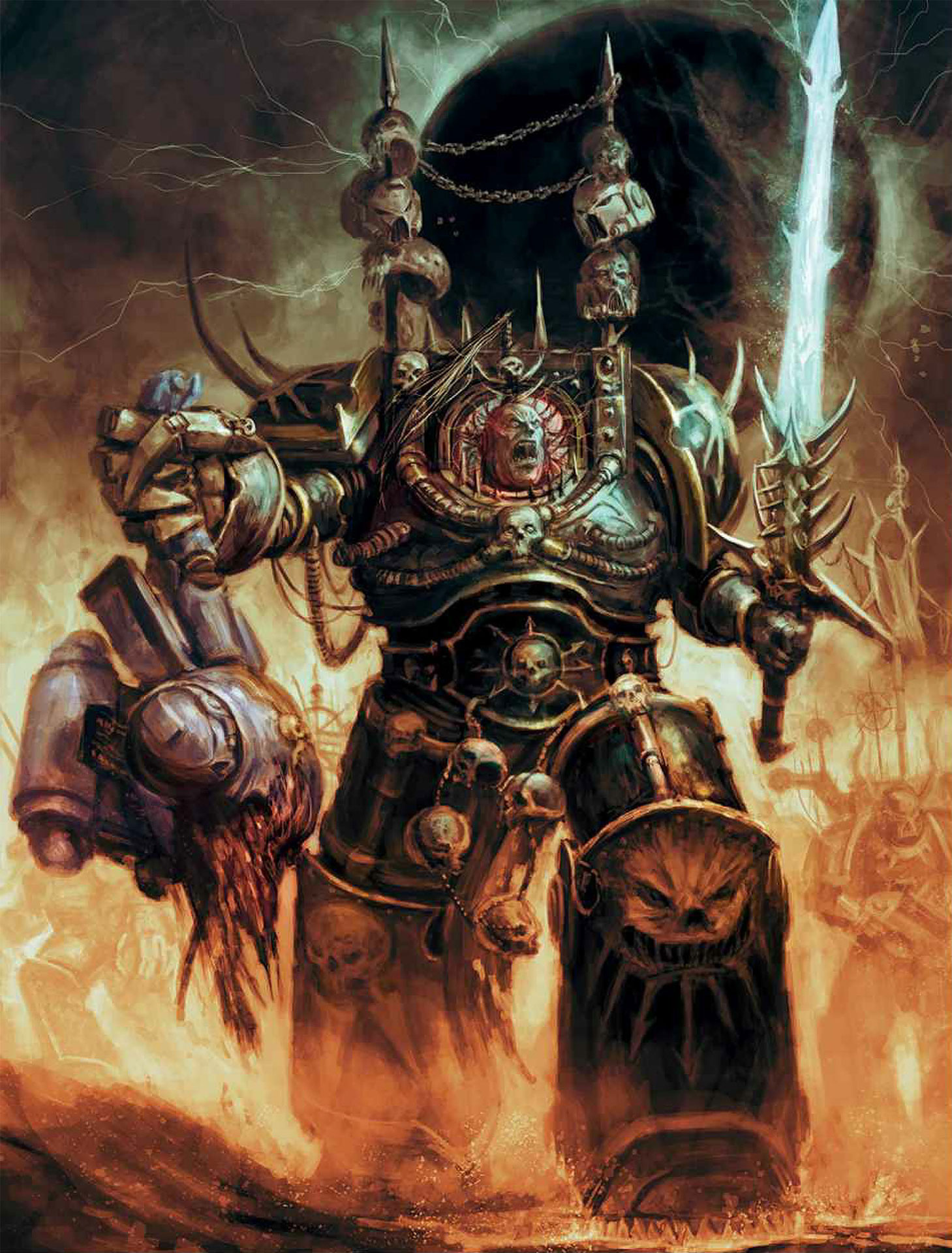 Abaddon the Despoiler leading the Black Crusades